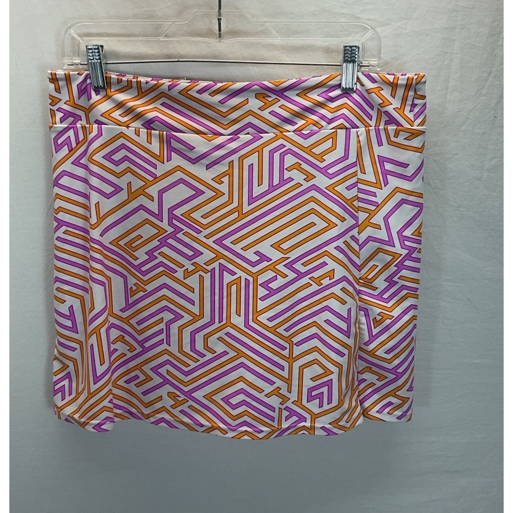 Jude Connally Skort Printed Geo Women's Size M Stretch Golf Resort Travel